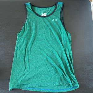Green XL Loose Under Armour Cutoff Shirt